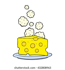 freehand drawn cartoon cheese