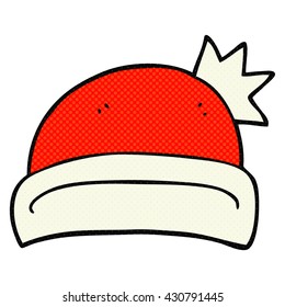 freehand drawn cartoon christmas hat