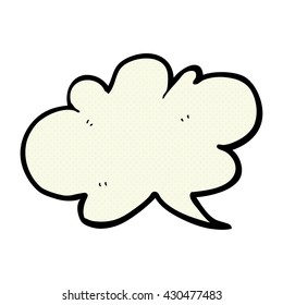 freehand drawn cartoon cloud speech bubble