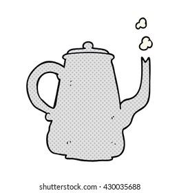 freehand drawn cartoon coffee pot