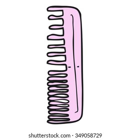 freehand drawn cartoon comb