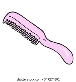 freehand drawn cartoon comb