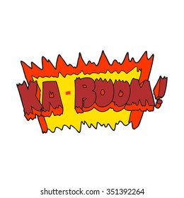 explosión de historieta de dibujos animados a mano libre