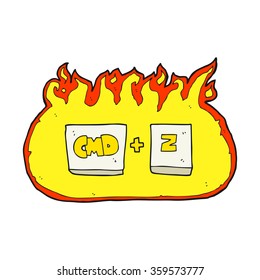 función Z del comando de dibujos animados dibujados a mano libre