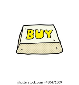 freehand drawn cartoon computer key buy symbol