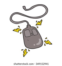 freehe-gezeichnete Cartoon-Computermaus