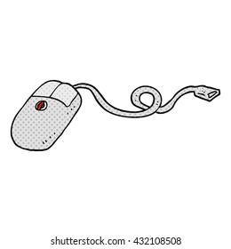 freehand drawn cartoon computer mouse