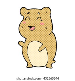 freehand drawn cartoon cute hamster