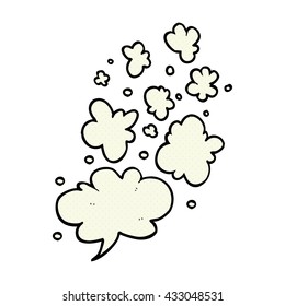 freehand drawn cartoon decorative smoke puff elements