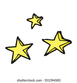 freehand drawn cartoon decorative stars doodle