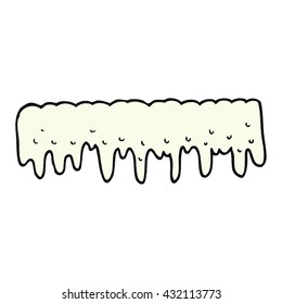 freehand drawn cartoon dripping splat
