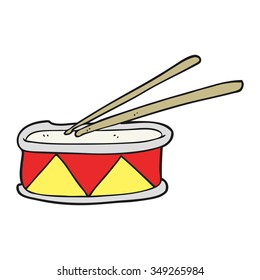 freehand drawn cartoon drum