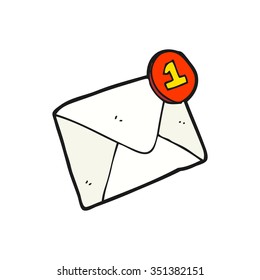 freehand drawn cartoon email
