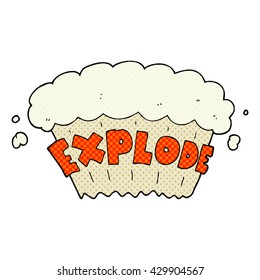 freehand drawn cartoon explosion