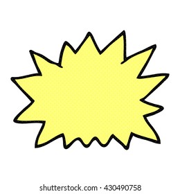 Cartoon-Explosion in freehand