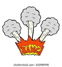 Cartoon-Explosion in freehand