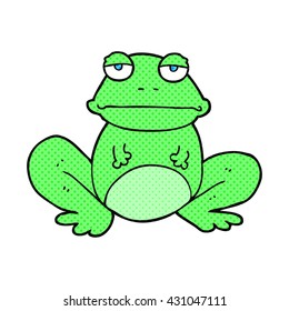freehand drawn cartoon frog