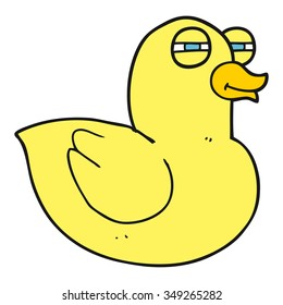 freehand drawn cartoon funny rubber duck