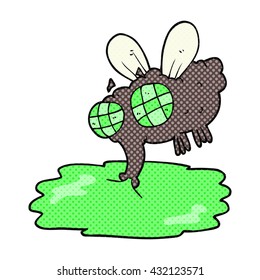 freehand drawn cartoon gross fly
