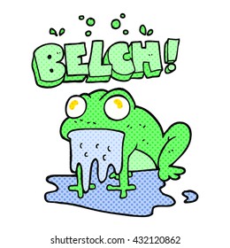 freehand drawn cartoon gross little frog