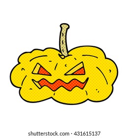 freehand drawn cartoon halloween pumpkin