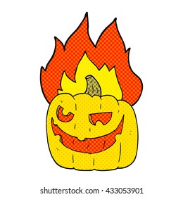 freehand drawn cartoon halloween pumpkin