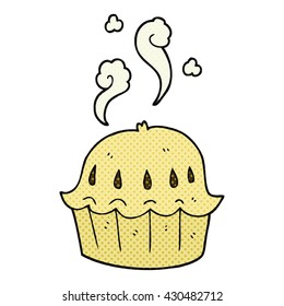 freehand drawn cartoon hot pie