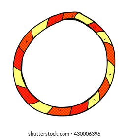 freehand drawn cartoon hula hoop