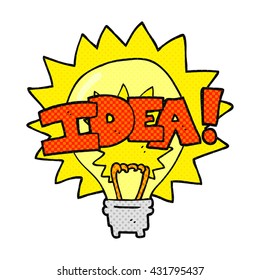 freehand drawn cartoon idea light bulb symbol