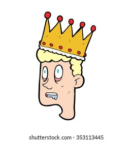 freehand drawn cartoon idiot prince