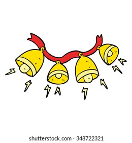 freehand drawn cartoon jingle bells