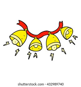 freehand drawn cartoon jingle bells