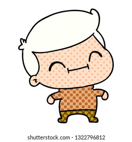 freehand drawn cartoon of kawaii older man