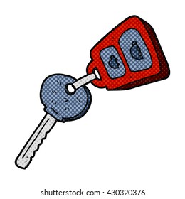 freehand drawn cartoon key