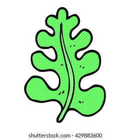 freehand drawn cartoon leaf
