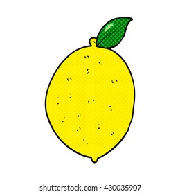 freehand drawn cartoon lemon