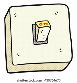 freehand drawn cartoon light switch