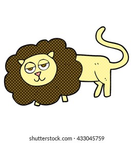freehand drawn cartoon lion