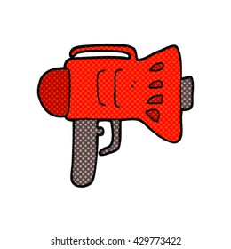 freehand drawn cartoon loud hailer