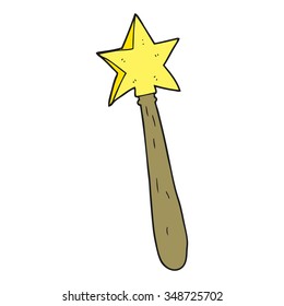 Freehand Drawn Cartoon Magic Wand Stock Vector (Royalty Free) 348725702 ...