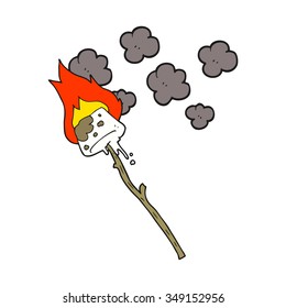 freehand drawn cartoon marshmallow