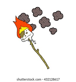 freehand drawn cartoon marshmallow