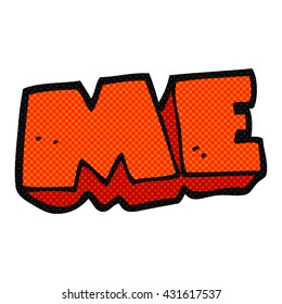 freehand drawn cartoon ME symbol