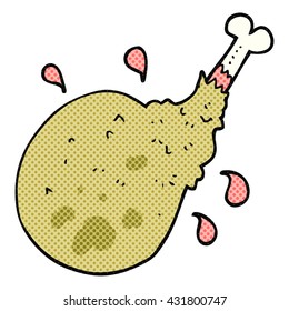 freehand drawn cartoon meat