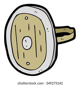 freehand drawn cartoon medieval shield