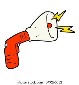 freehand drawn cartoon megaphone