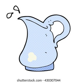 freehand drawn cartoon milk jug