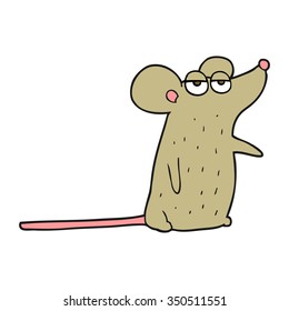 ratón de dibujos animados a mano libre