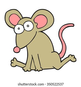 freehand drawn cartoon mouse