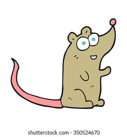 ratón de dibujos animados a mano libre